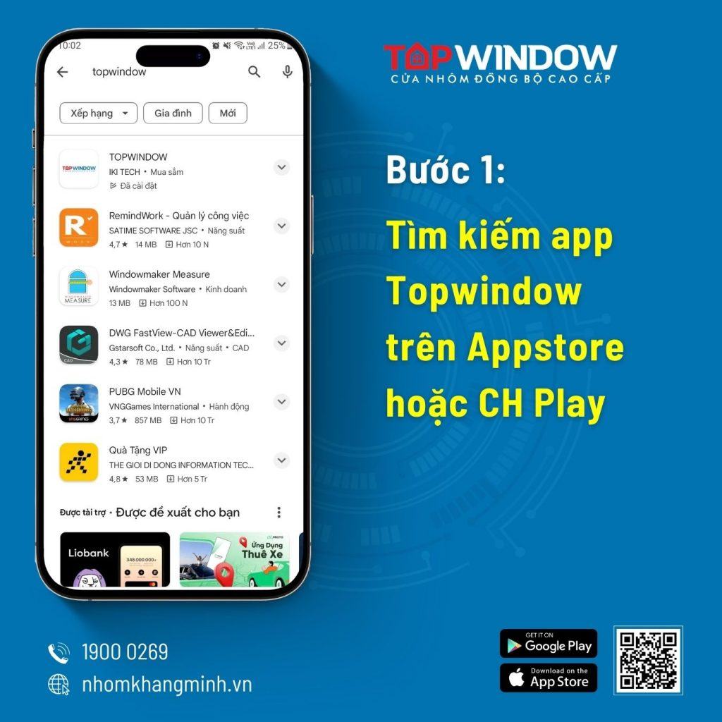 Hướng Dẫn Cài Đặt App Topwindow - Ứng Dụng Di Động Cửa Nhôm Đầu Tiên Tại Việt Nam