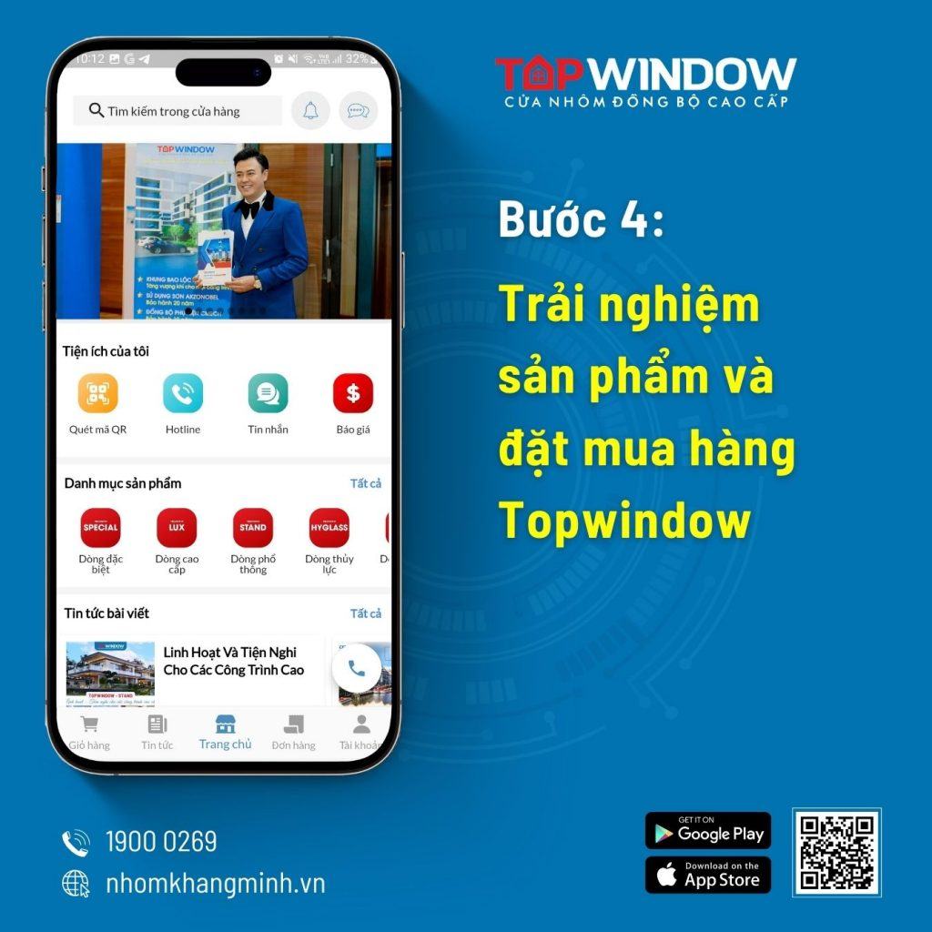 Hướng Dẫn Cài Đặt App Topwindow - Ứng Dụng Di Động Cửa Nhôm Đầu Tiên Tại Việt Nam