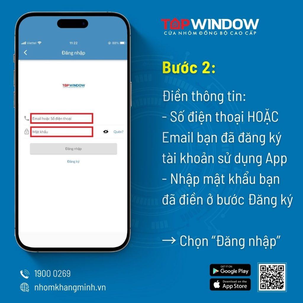 Hướng Dẫn Đăng Ký - Đăng Nhập App Topwindow