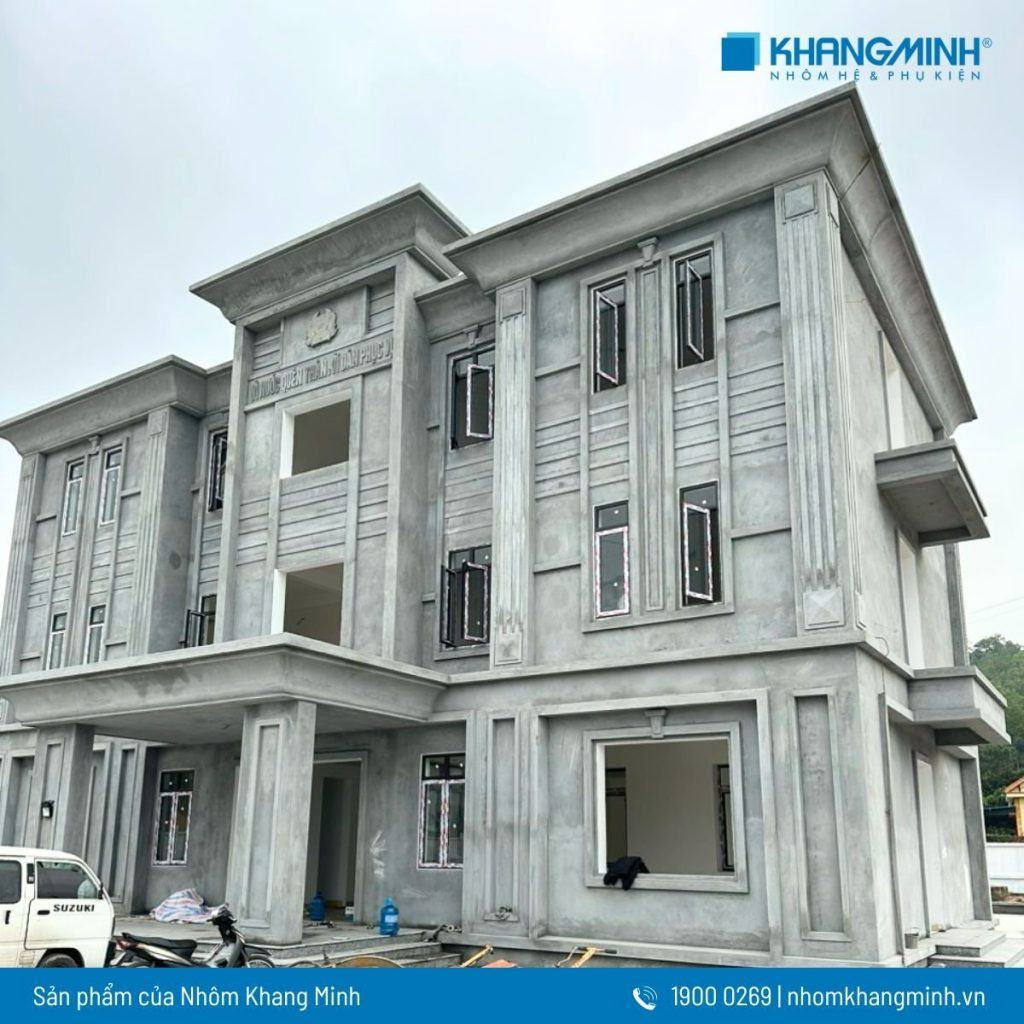 Nhôm Khang Minh Tự Hào Góp Mặt Tại 3 Công Trình Trụ Sở Công An Xã Tại Quảng Ninh