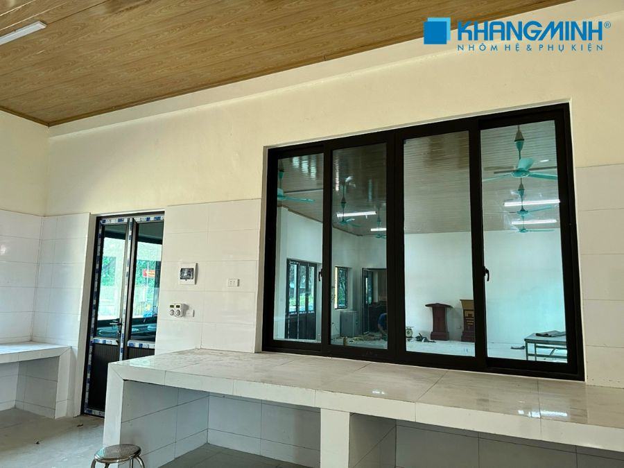 Nhôm Khang Minh Góp Mặt Tại Công Trình Nhà Bếp Ăn Công An Hình Sự Tỉnh Vĩnh Phúc