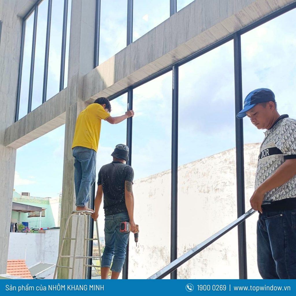 Thi Công, Lắp Đặt Cửa Nhôm Topwindow Tại Q.Bình Thạnh Do TTSX Cửa Nhôm Tại TP.HCM 1 Triển Khai